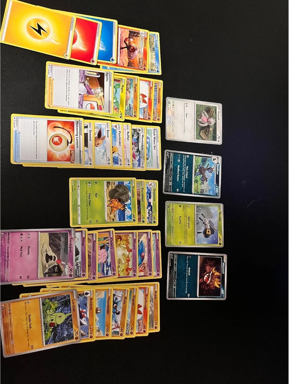 Epic Pokemon Card Lot - Rare & Common Trainer, Energy, and Pokemon Cards!